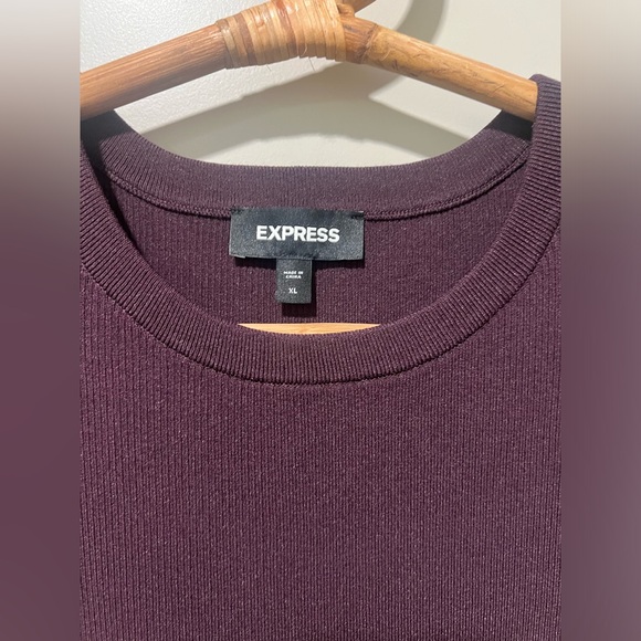 Deep Purple Express Knit Dress - Picture 2 of 5